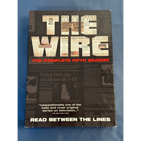 The Wire The Complete Fifth Series Read Between the Lines‎ Pre-owned 4 DVD Set - Picture 1 of 9